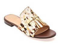 Papuci EPICA albi, 32523, din piele naturala - 1