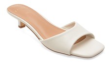 Papuci EPICA albi, 9109, din piele naturala