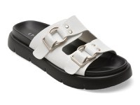 Papuci EPICA albi, WC60009, din piele naturala - 1