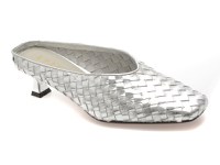 Papuci EPICA argintii, 3721, din piele naturala - 1