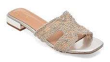 Papuci EPICA argintii, 9152, din material textil