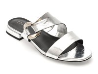 Papuci EPICA argintii, M1029, din piele naturala - 1