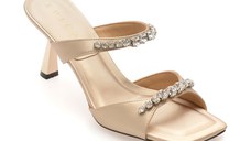 Papuci EPICA aurii, 2368, din material textil