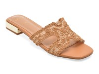 Papuci EPICA bej, 9152, din material textil - 1