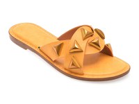 Papuci EPICA galbeni, 82922, din piele ecologica - 1