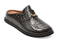 Papuci EPICA maro, 1001303, din piele naturala lacuita - 1