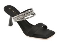 Papuci EPICA negri, 2367, din piele ecologica - 1