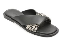 Papuci EPICA negri, TML01T, din piele naturala - 1