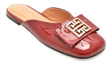 Papuci EPICA rosii, 6296012, din piele naturala lacuita