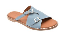 Papuci FLAVIA PASSINI albastri, 2921013, din piele naturala