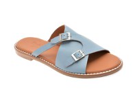 Papuci FLAVIA PASSINI albastri, 2921013, din piele naturala - 1