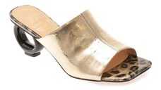Papuci FLAVIA PASSINI aurii, M1289, din piele naturala