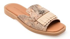 Papuci FLAVIA PASSINI bej, 13027, din piele naturala