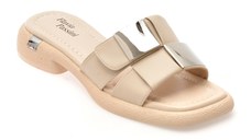 Papuci FLAVIA PASSINI bej, X8962, din piele naturala