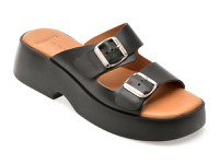 Papuci FLAVIA PASSINI negri, 13215, din piele naturala - 1