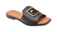 Papuci FLAVIA PASSINI negri, 13234, din piele naturala