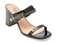 Papuci FLAVIA PASSINI negri, M83, din piele naturala lacuita - 1