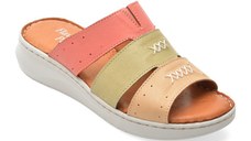 Papuci FLAVIA PASSINI verzi, 2052, din piele naturala