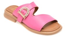 Papuci fucsia GOLD DEER 22040 din piele naturala pentru femei