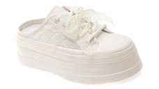 Papuci GRYXX albi, 625D91, din material textil