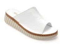 Papuci GRYXX albi, CS3213, din piele naturala - 1
