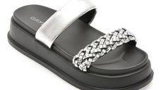 Papuci GRYXX argintii, 790, din piele ecologica