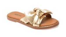 Papuci GRYXX aurii, 210011, din piele naturala