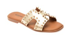 Papuci GRYXX aurii, 231360, din piele naturala