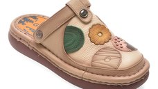 Papuci GRYXX bej, Y3756, din piele naturala
