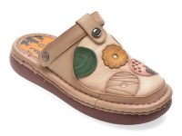 Papuci GRYXX bej, Y3756, din piele naturala - 1