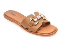 Papuci IMAGE maro, 9133, din piele naturala - 1