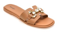 Papuci IMAGE maro, 9133, din piele naturala