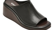 Papuci negri GRYXX, model 1461255, din piele naturala pentru confort si stil
