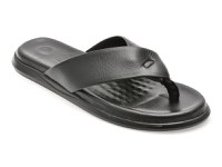 Papuci OTTER negri, AL2419, din piele naturala - 1