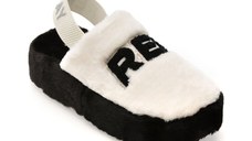 Papuci REPLAY albi, WF3P04S, din material textil
