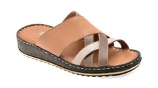 Papuci SHOOZY maro, EV2850, din piele naturala