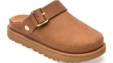 Papuci UGG maro, GOLDENSTAR VILLA CLOG, din nabuc