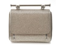 Poseta ALDO argintie, BLING CHIC 042, din piele ecologica - 1