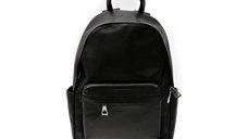 Rucsac MARIO FERRETTI negru, 2001, din piele naturala