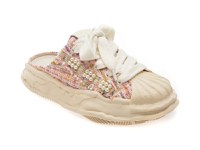 Saboti FLAVIA PASSINI roz, H80155, din material textil - 1