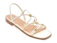 Sandale ALDO albe, BYCHAN 100, din piele ecologica - 1