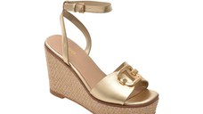 Sandale ALDO aurii, CARRABRIRIA 711, din piele ecologica