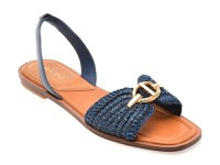Sandale ALDO bleumarin, GOASSI 410, din material textil - 1