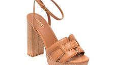 Sandale ALDO din piele naturala, model VALABEREL 210, nuanta maro eleganta