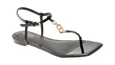 Sandale ALDO negre, LORENZA 001, din piele ecologica