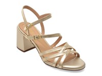 Sandale CLARKS aurii, EZORIA STRAP, din piele naturala - 1