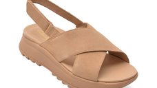 Sandale CLARKS bej, DASH LITE WISH, din piele intoarsa