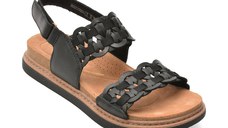 Sandale CLARKS negre, ARWELL GLIDE, din piele naturala