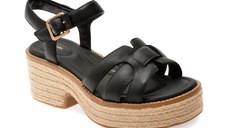 Sandale CLARKS negre, COLEDALE STRAP, din piele naturala