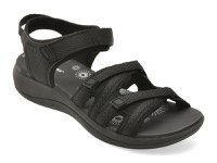 Sandale CLARKS negre, MIRA MADI, din material textil - 1